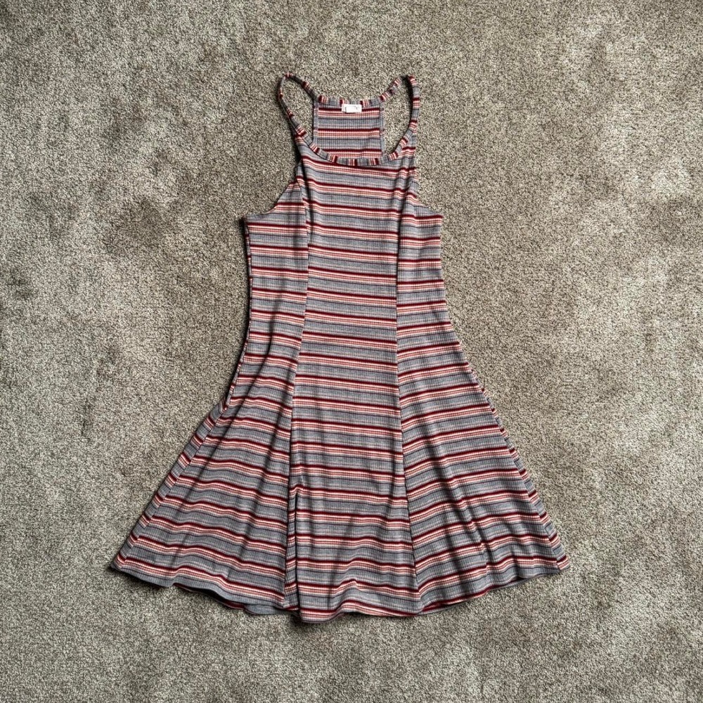 RED & BLUE GARAGE KNIT TANK DRESS